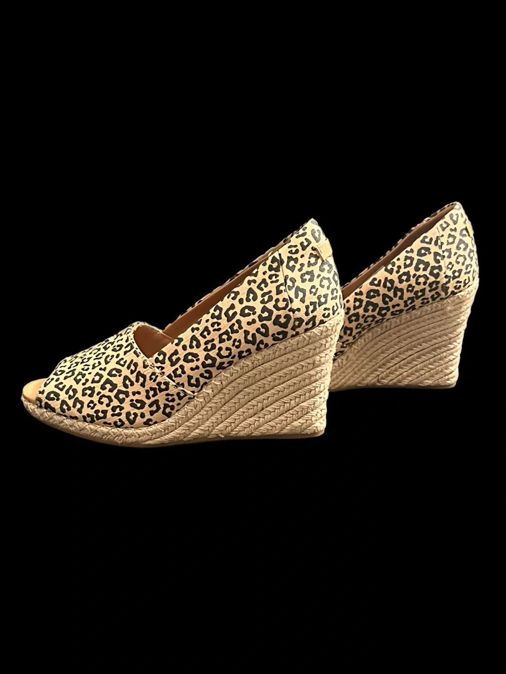 TOMS Michelle Wedge Espadrilles Size 10 NWOT